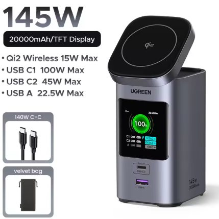 This One Power Bank Can Charge Your Laptop, Phone, and Even MagSafe — UGREEN 145W 20000mAh